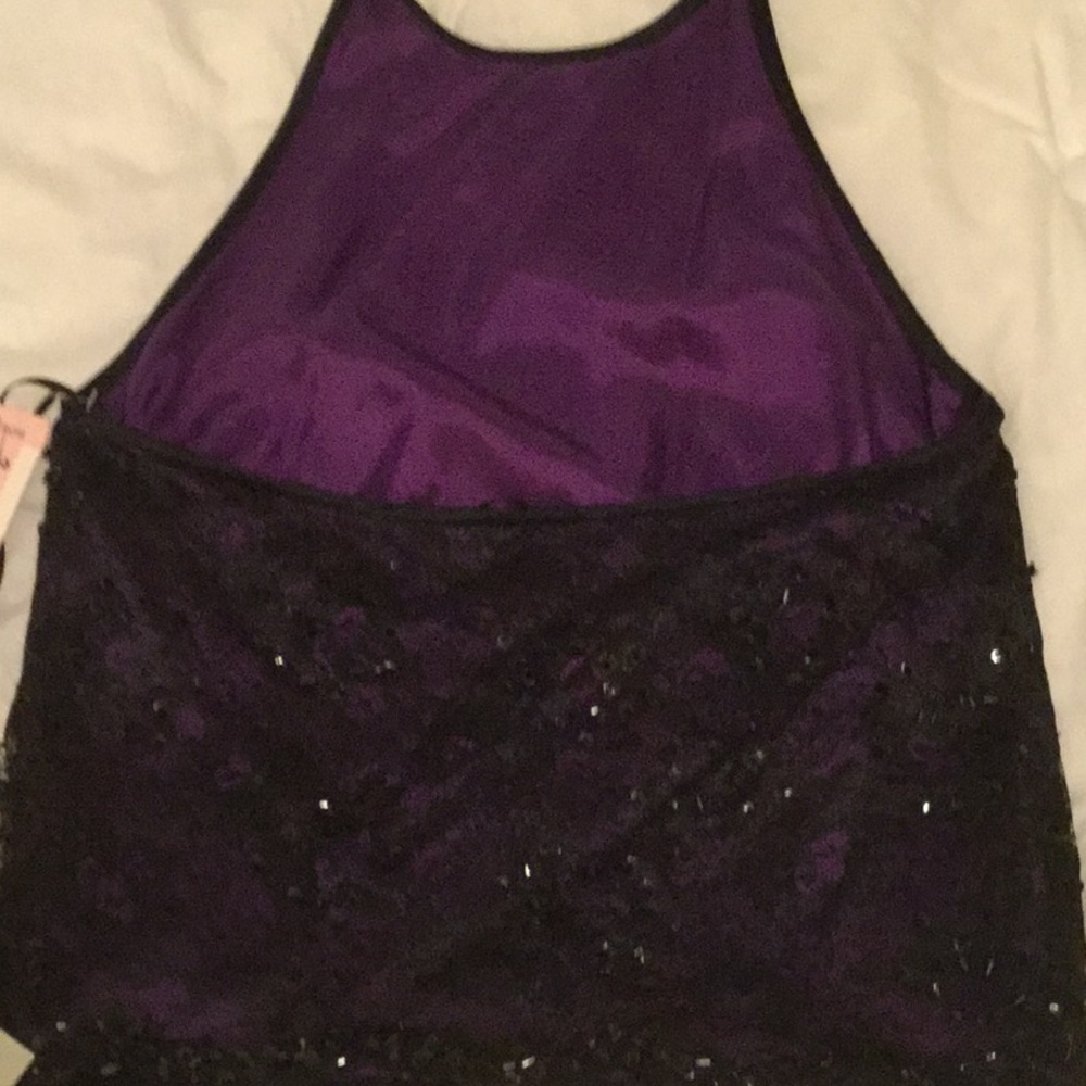 Rimini Black lace beaded halter top - Picture 6 of 7